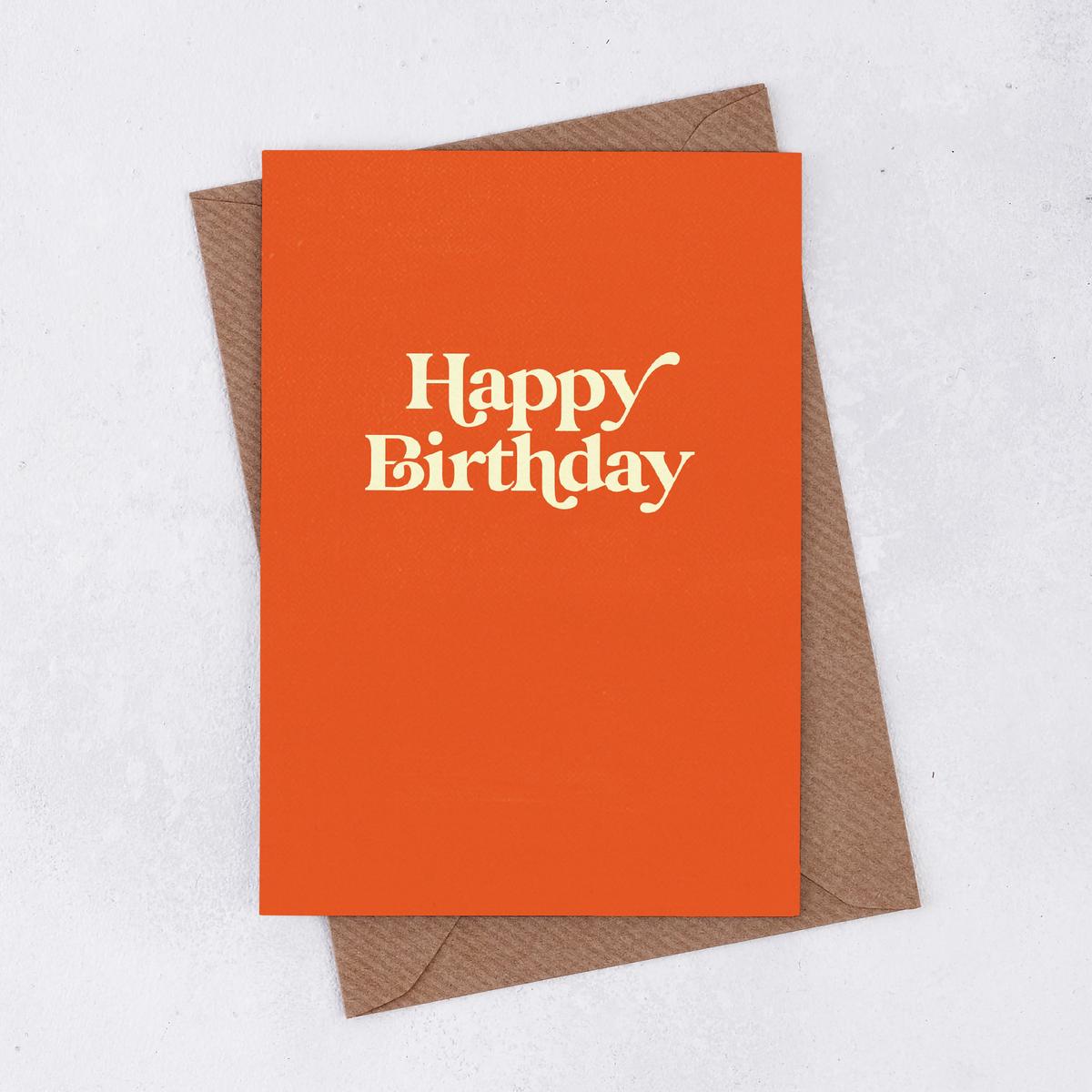 \'Happy Birthday\' Greetings Card